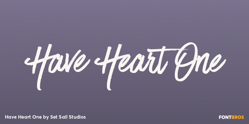 Have Heart One Font Poster #1