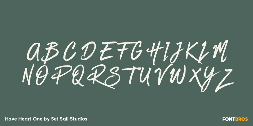 Have Heart One Font Poster #2