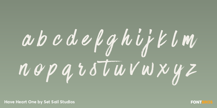 Have Heart One Font Poster #3