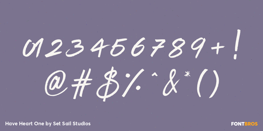 Have Heart One Font Poster #4