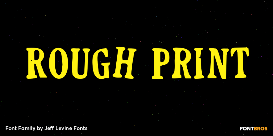 Rough Print Font Family