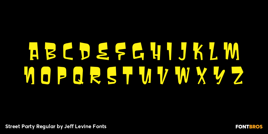 Street Party Regular Font Poster #3