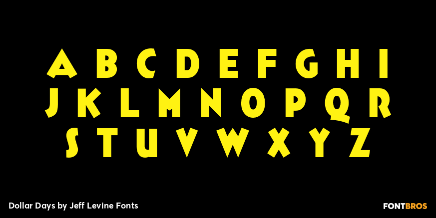 Dollar Days Font Poster #3