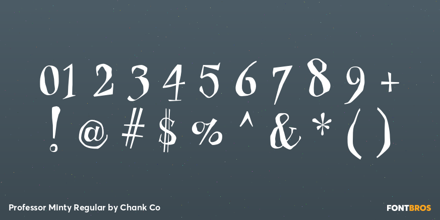 Professor Minty Regular Font Poster #1