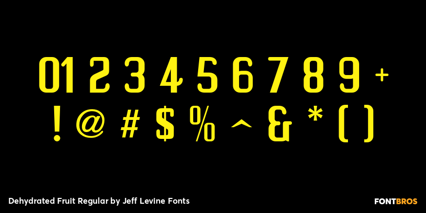 Dehydrated Fruit Regular Font Poster #4