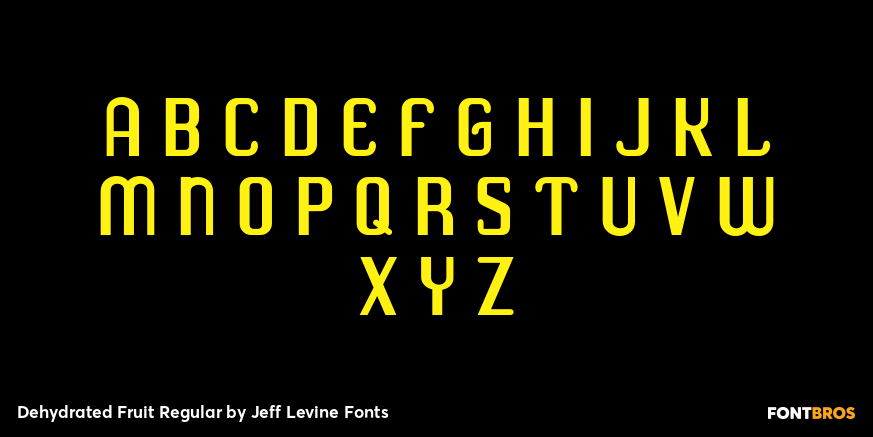 Dehydrated Fruit Regular Font Poster #2