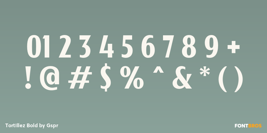 Tortillez Bold Font Poster #1