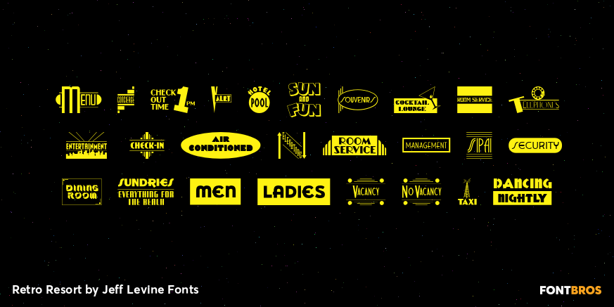 Retro Resort Font Poster #2