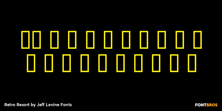 Retro Resort Font Poster #4