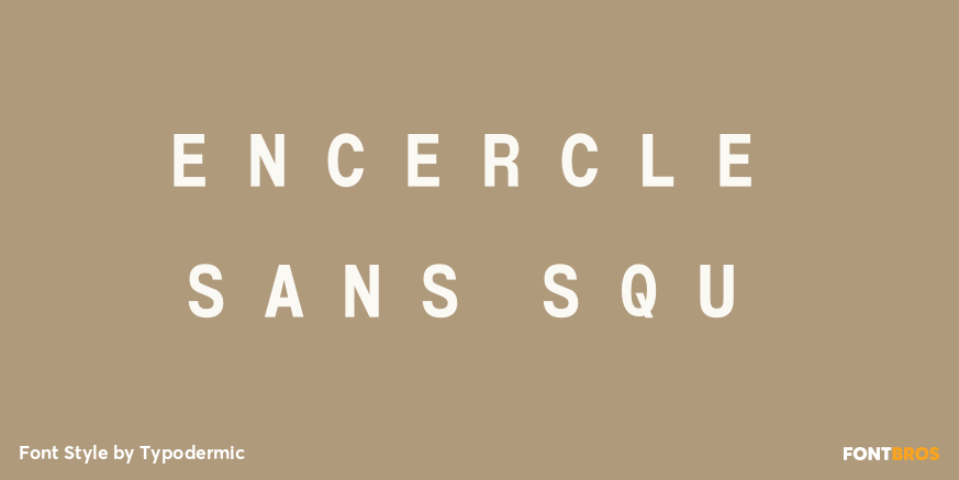 Encercle Sans SQU Font Poster #1