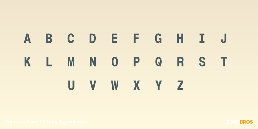 Encercle Sans SQU Font Poster #3