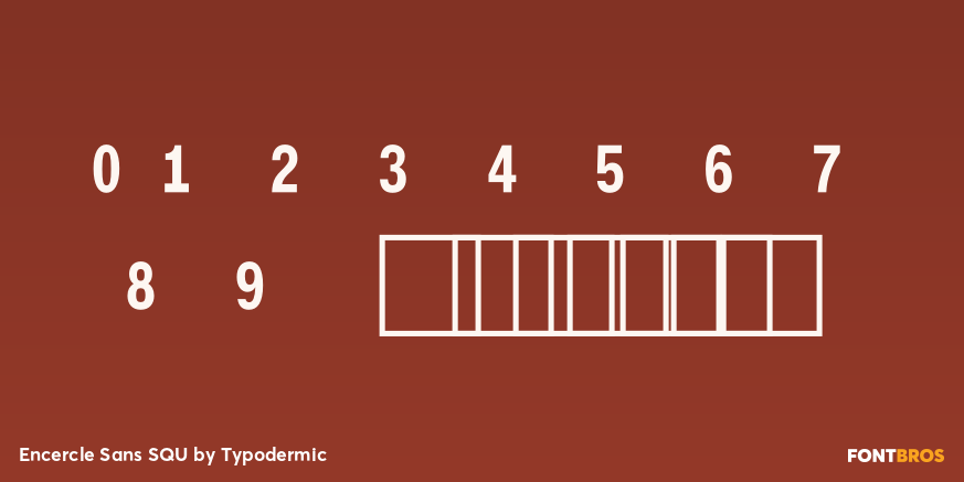 Encercle Sans SQU Font Poster #4