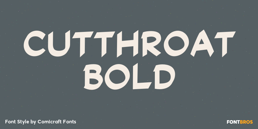 Cutthroat Bold Font Poster #1
