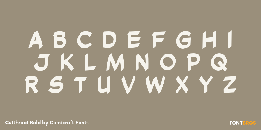 Cutthroat Bold Font Poster #2