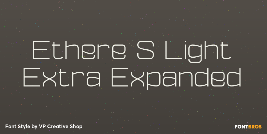 Ethere S Light Extra Expanded Font Poster #1
