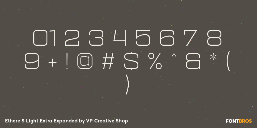 Ethere S Light Extra Expanded Font Poster #4