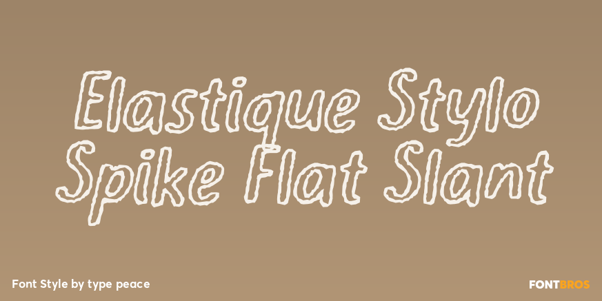 Elastique Stylo Spike Flat Slant Poster