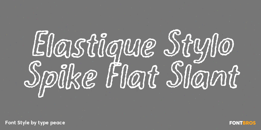 Elastique Stylo Spike Flat Slant Poster