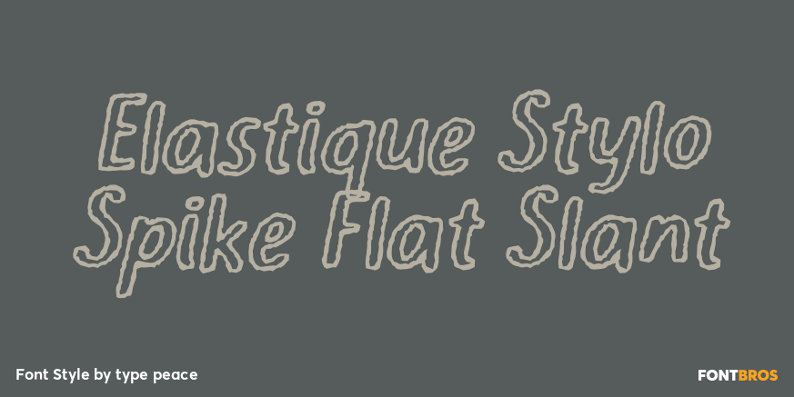 Elastique Stylo Spike Flat Slant Poster