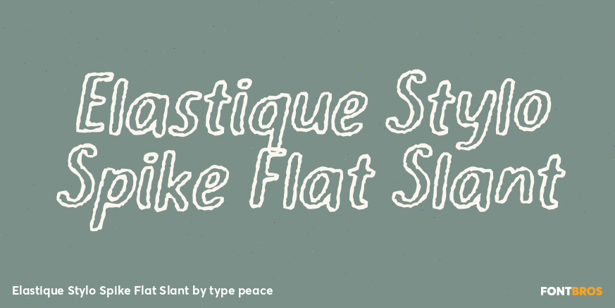 Elastique Stylo Spike Flat Slant Poster