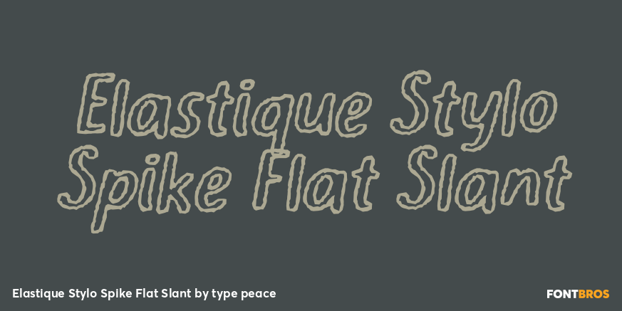 Elastique Stylo Spike Flat Slant Poster