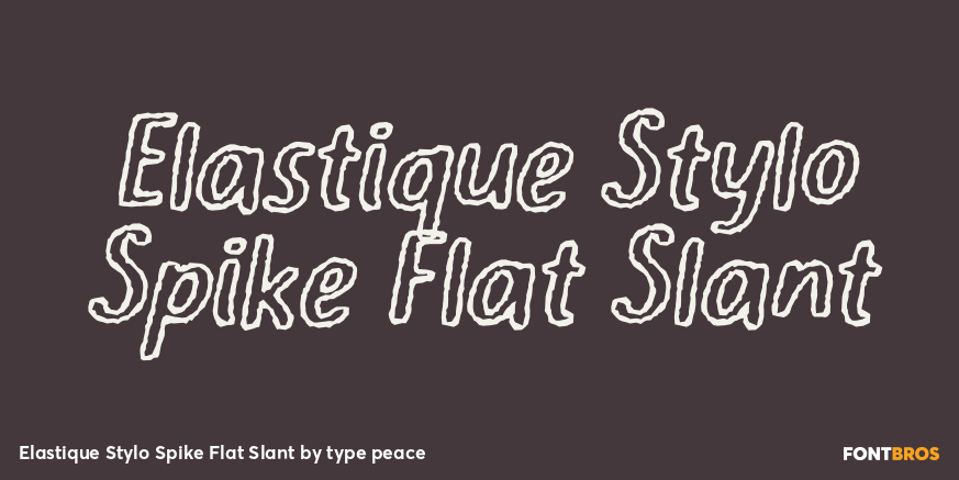 Elastique Stylo Spike Flat Slant Poster