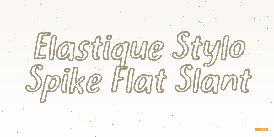 Elastique Stylo Spike Flat Slant Poster