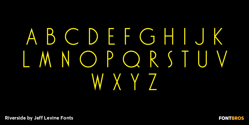 Riverside Font Poster #2