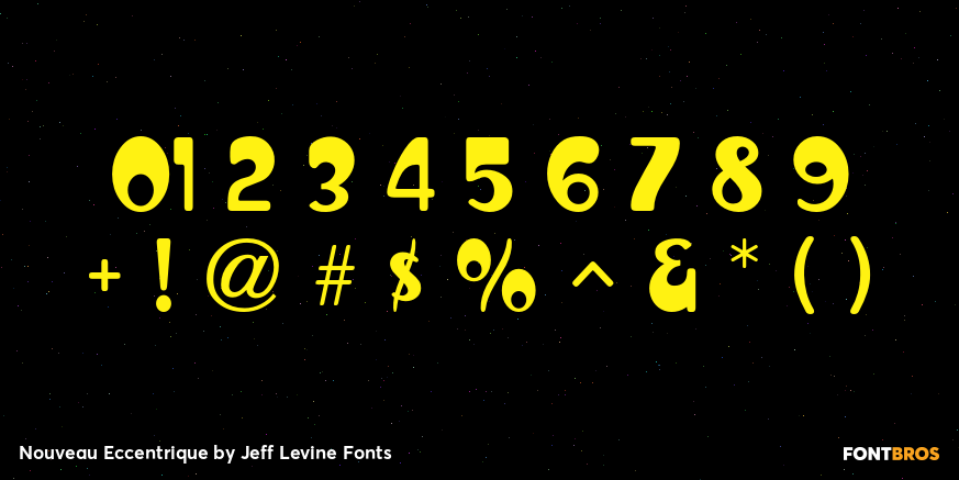 Nouveau Eccentrique Font Poster #4
