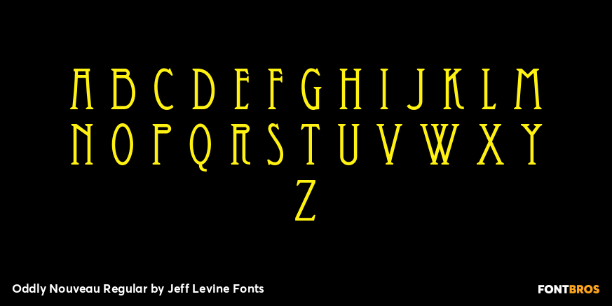 Oddly Nouveau Regular Font Poster #2