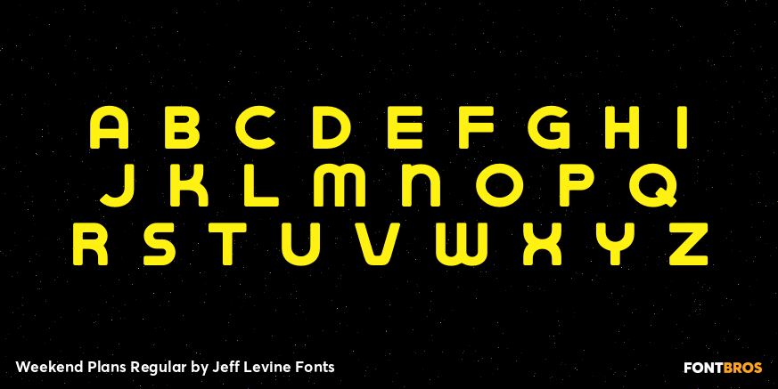 Weekend Plans Regular Font Poster #2