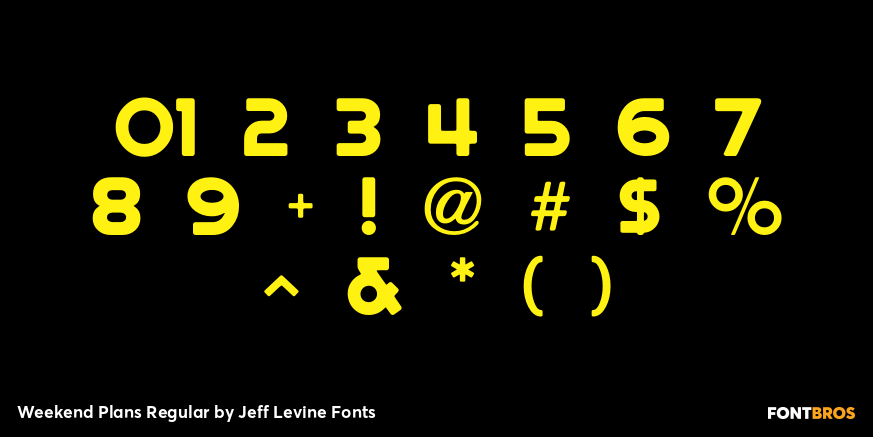 Weekend Plans Regular Font Poster #4