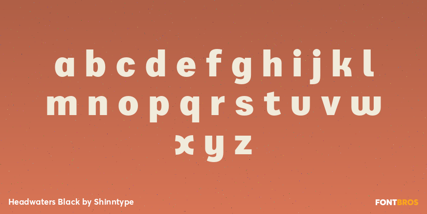 Headwaters Black Font Poster #1
