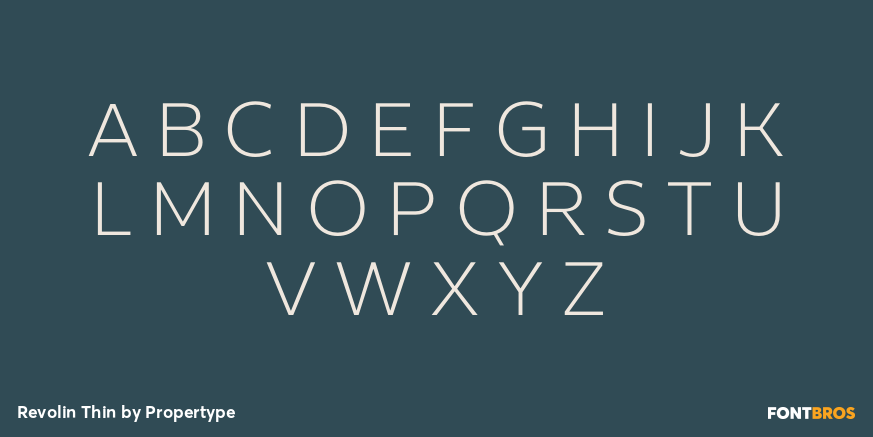 Revolin Thin Font Poster #2