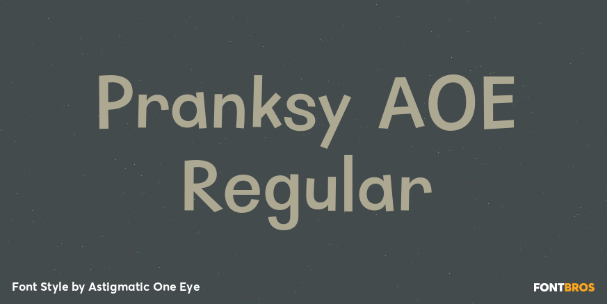 Pranksy AOE Regular Poster