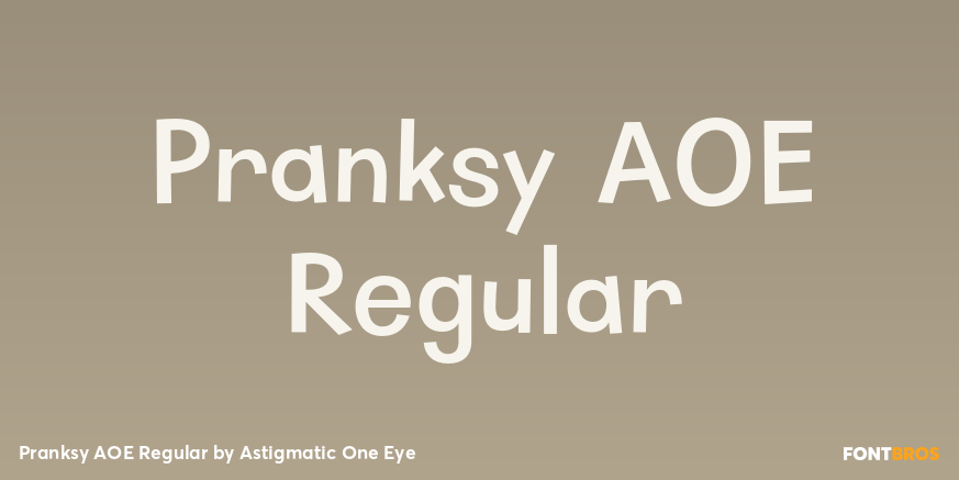 Pranksy AOE Regular Poster