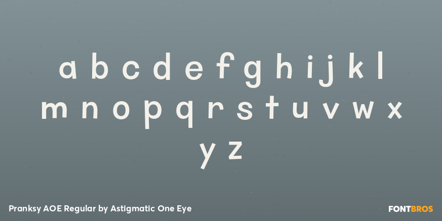 Pranksy AOE Regular Font Poster #3