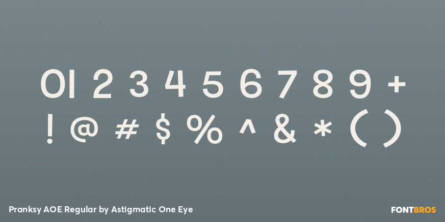 Pranksy AOE Regular Font Poster #4