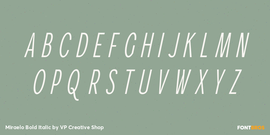 Miraelo Bold Italic Font Poster #2