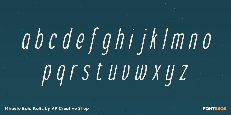 Miraelo Bold Italic Font Poster #3
