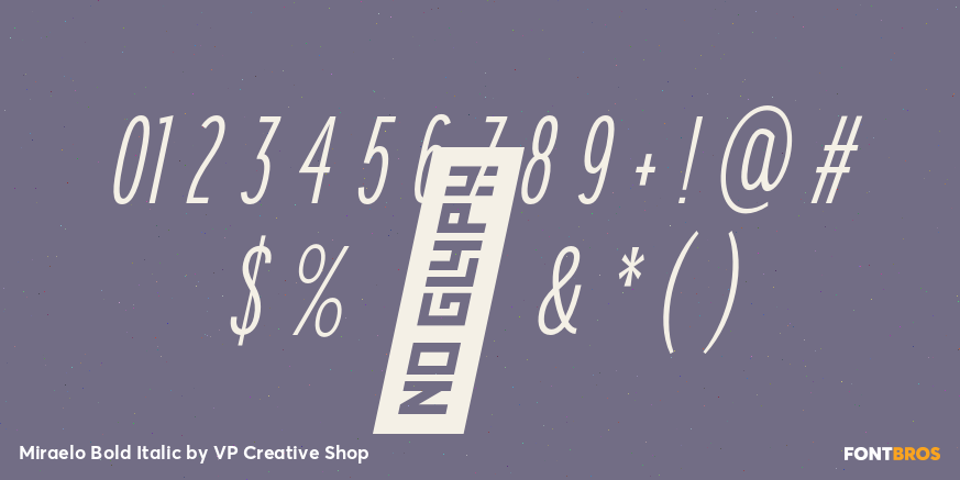 Miraelo Bold Italic Font Poster #4