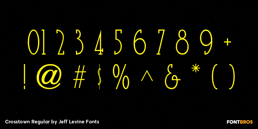 Crosstown Regular Font Poster #1