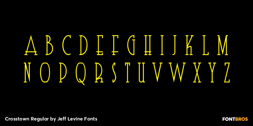 Crosstown Regular Font Poster #1