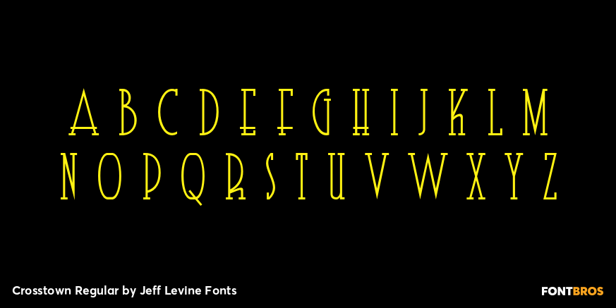 Crosstown Regular Font Poster #1