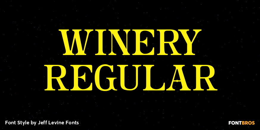 Winery Regular Font Poster #1