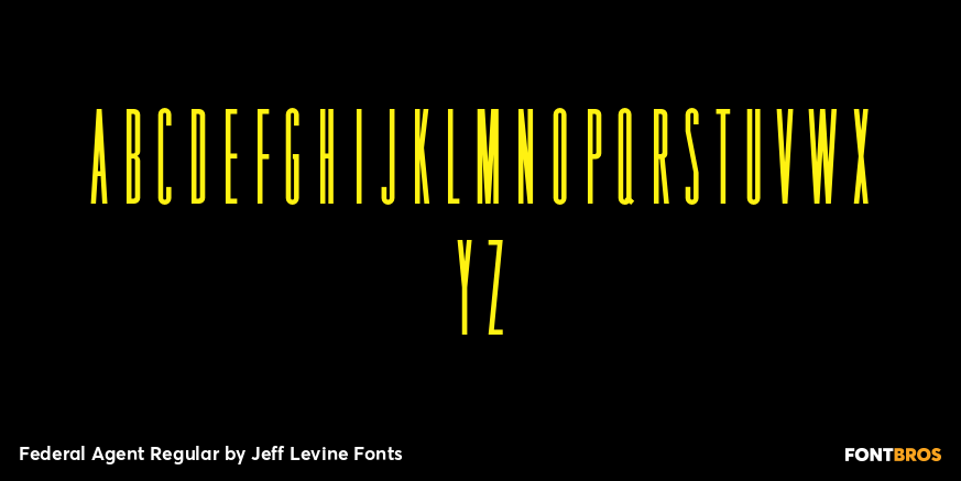 Federal Agent Regular Font Poster #3