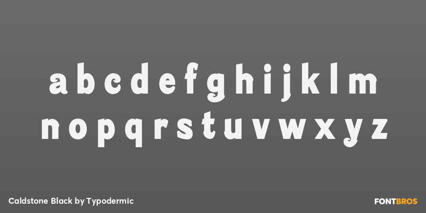 Caldstone Black Font Poster #3