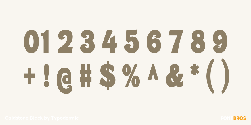 Caldstone Black Font Poster #4