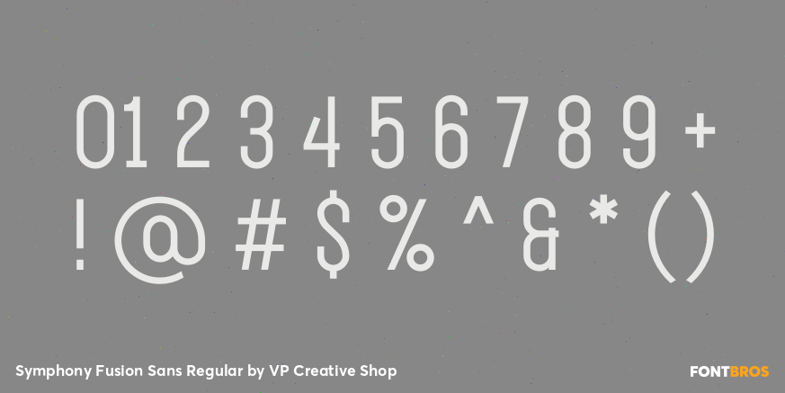 Symphony Fusion Sans Regular Font Poster #4