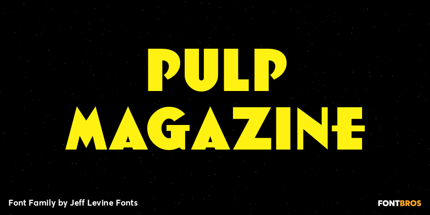Pulp Magazine Font Family Poster